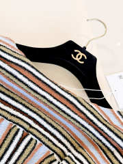 New Collection 2026 Chanel Shirt Cotton In Khaki, Blue & Orange - 5