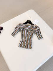 New Collection 2026 Chanel Shirt Cotton In Khaki, Blue & Orange - 2