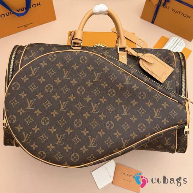 Uubags Louis Vuitton M28848 Keepall 50 Tennis Bag Monogram Canvas Material 52x30x23cm - 1