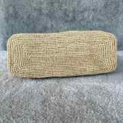 Uubags Celine Classic Panier Shopper Cabas In Raffia And Calfskin - Natural/Tan 32.5x28x20cm - 5