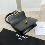 Uubags Celine Josephine Teen Bag In Black Shiny Calfskin 18.5x13x5cm - 5