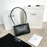 Uubags Celine Josephine Teen Bag In Black Shiny Calfskin 18.5x13x5cm - 2
