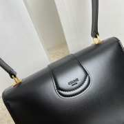 Uubags Celine Josephine Teen Bag In Black Shiny Calfskin 18.5x13x5cm - 3