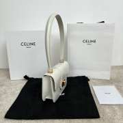 Uubags Celine Josephine Teen Bag In White Shiny Calfskin 18.5x13x5cm - 4