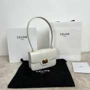 Uubags Celine Josephine Teen Bag In White Shiny Calfskin 18.5x13x5cm - 3
