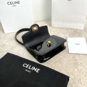 Uubags Celine Teen Josephine Patent Leather Bag In Black 18.5x13x5cm - 2