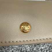 Uubags Celine Trio Flap Bag In Safari Smooth Lambskin Leather 22.5x13x3.5cm - 4