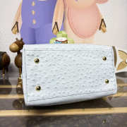 Uubags Louis Vuitton Speedy Bandoulière Ostrich Leather Bag Monogram Empreinte In Light Blue 30x17x21cm - 5
