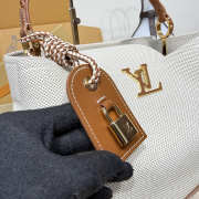Uubags Louis Vuitton M28439 Capucines Weekender Bag In Tan Canvas And Cowhide Leather 43.5x15.5x16cm - 3