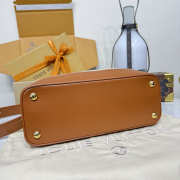 Uubags Louis Vuitton M28438 Capucines Weekender Bag In Tan Canvas And Cowhide Leather 37.5x15.5x24cm - 5
