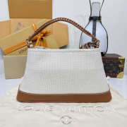Uubags Louis Vuitton M28438 Capucines Weekender Bag In Tan Canvas And Cowhide Leather 37.5x15.5x24cm - 4