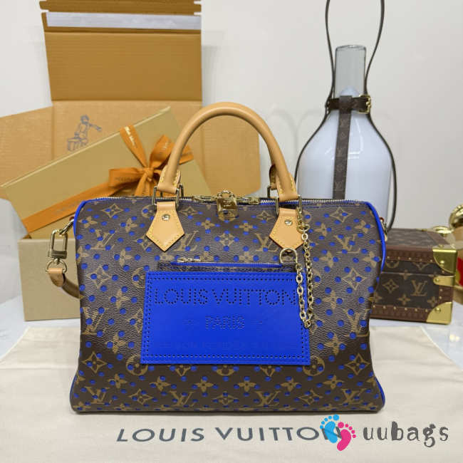Uubags Louis Vuitton M29143 Speedy Soft 30 Bag In Neon Wave 30x17x21cm - 1