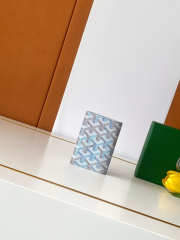 Uubags Goyard Grenelle Passport Cover In Multicoloured Polar Blue 14x10x1.5cm - 4
