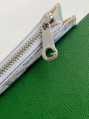 Uubags Goyard bourbon zipped card holder in multicoloured polar blue 12.5x1x8.4cm - 4
