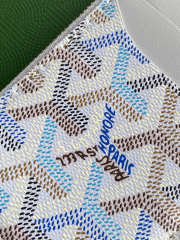 Uubags Goyard bourbon zipped card holder in multicoloured polar blue 12.5x1x8.4cm - 3