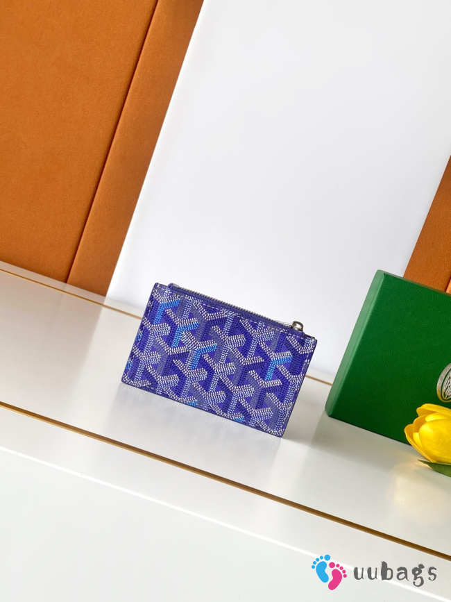 Uubags Goyard bourbon zipped card holder in purple 12.5x1x8.4cm - 1