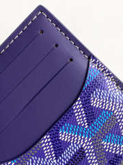 Uubags Goyard bourbon zipped card holder in purple 12.5x1x8.4cm - 3