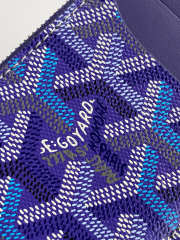 Uubags Goyard bourbon zipped card holder in purple 12.5x1x8.4cm - 2