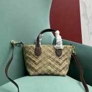 Uubags Gucci GG Marmont small tote bag in sand and brown GG canvas 17.5x17x12.5cm - 3