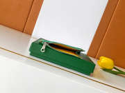 Uubags Goyard bourbon zipped card holder in green 12.5x1x8.4cm - 6