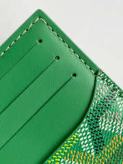 Uubags Goyard bourbon zipped card holder in green 12.5x1x8.4cm - 2