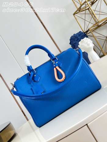 Uubags Louis Vuitton M29096 Speedy Soft 30 Bag In Ocean Blue 30x21x17cm
