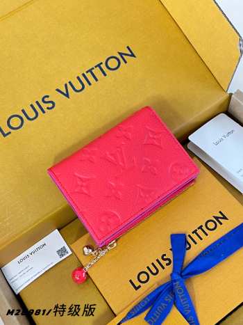 Uubags Louis Vuitton M28981 Lisa Wallet In Blood Orange 9x11.5x1.5cm