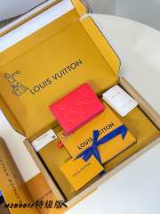 Uubags Louis Vuitton M28981 Lisa Wallet In Blood Orange 9x11.5x1.5cm - 5