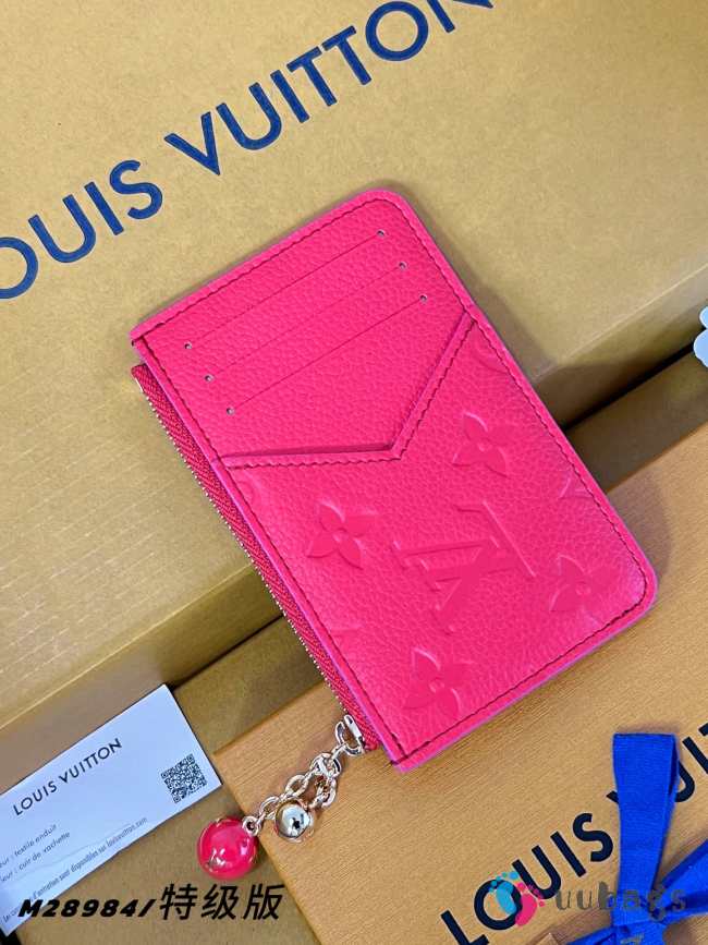 Uubags Louis Vuitton M28984 Romy Card Holder In Blood Orange 12x8x0.8cm - 1