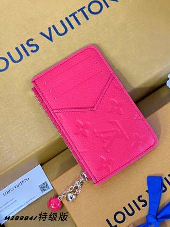 Uubags Louis Vuitton M28984 Romy Card Holder In Blood Orange 12x8x0.8cm