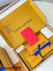 Uubags Louis Vuitton M28984 Romy Card Holder In Blood Orange 12x8x0.8cm - 3