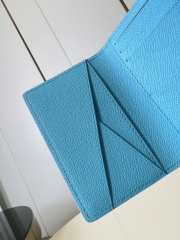 Uubags Louis Vuitton M27651 Pocket Organizer In Tropical Blue 7.5x11.1x1cm - 6
