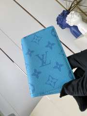Uubags Louis Vuitton M27651 Pocket Organizer In Tropical Blue 7.5x11.1x1cm - 3