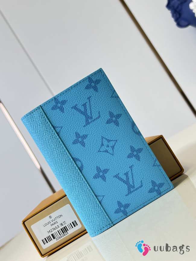 Uubags Louis Vuitton M27653 Passport Cover In Tropical Blue 10x14x2.5cm - 1