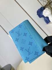 Uubags Louis Vuitton M27653 Passport Cover In Tropical Blue 10x14x2.5cm - 5