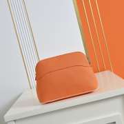 Uubags Hermes Medium Bolide Animaux Mats Case In Fire Orange 26x18x10cm - 6