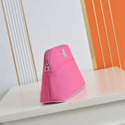 Uubags Hermes Medium Bolide Animaux Mats Case In Pink 26x18x10cm - 3