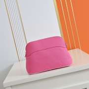 Uubags Hermes Medium Bolide Animaux Mats Case In Pink 26x18x10cm - 4