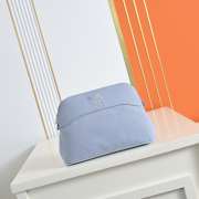 Uubags Hermes Medium Bolide Animaux Mats Case In Baby Blue 26x18x10cm - 1