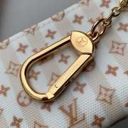 Uubags Louis Vuitton M29023 Key Pouch Wallet In Nude Pink With LV Stamp Pattern 12x7x1.5cm - 2