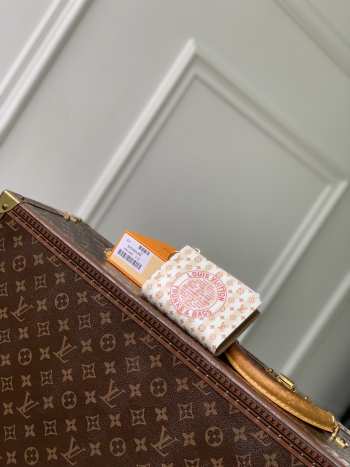 New Arrivals 2026 Louis Vuitton M29455 Lisa Wallet In Banana Yellow With LV Stamp Pattern 9x11.5x1.5cm