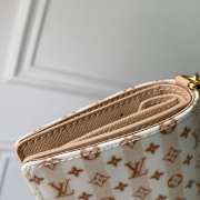 New Arrivals 2026 Louis Vuitton M29058 LV Charms Pocket Wallet In Stamp Nude Pink 9x10x2.5cm - 2