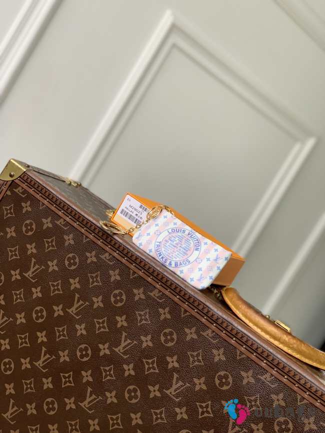 Uubags Louis Vuitton M29023 Key Pouch In LV Stamp Nude Pink 12x7x1.5cm - 1