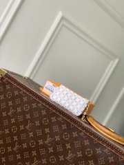 Uubags Louis Vuitton M29023 Key Pouch In LV Stamp Nude Pink 12x7x1.5cm - 4