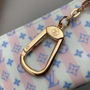 Uubags Louis Vuitton M29023 Key Pouch In LV Stamp Nude Pink 12x7x1.5cm - 6