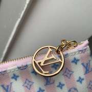 Uubags Louis Vuitton M29023 Key Pouch In LV Stamp Nude Pink 12x7x1.5cm - 5