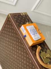 Uubags Louis Vuitton M29023 Key Pouch In LV Stamp Nude Pink 12x7x1.5cm - 2