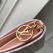 Louis Vuitton M29058 LV Charms Pocket Wallet In Stamp Blue 9x10x2.5cm - 2