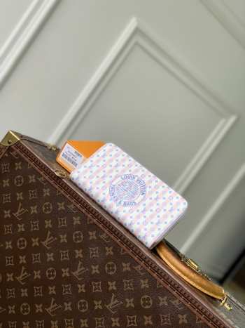 Uubags Louis Vuitton M28463 Zippy Wallet In Blue 19.5x10.5x2.5cm