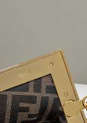 Uubags Fendi First Medium Bag In Brown Suede 32x24x10cm - 3